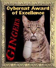 GINGER'S Cybercat Award of Excellence